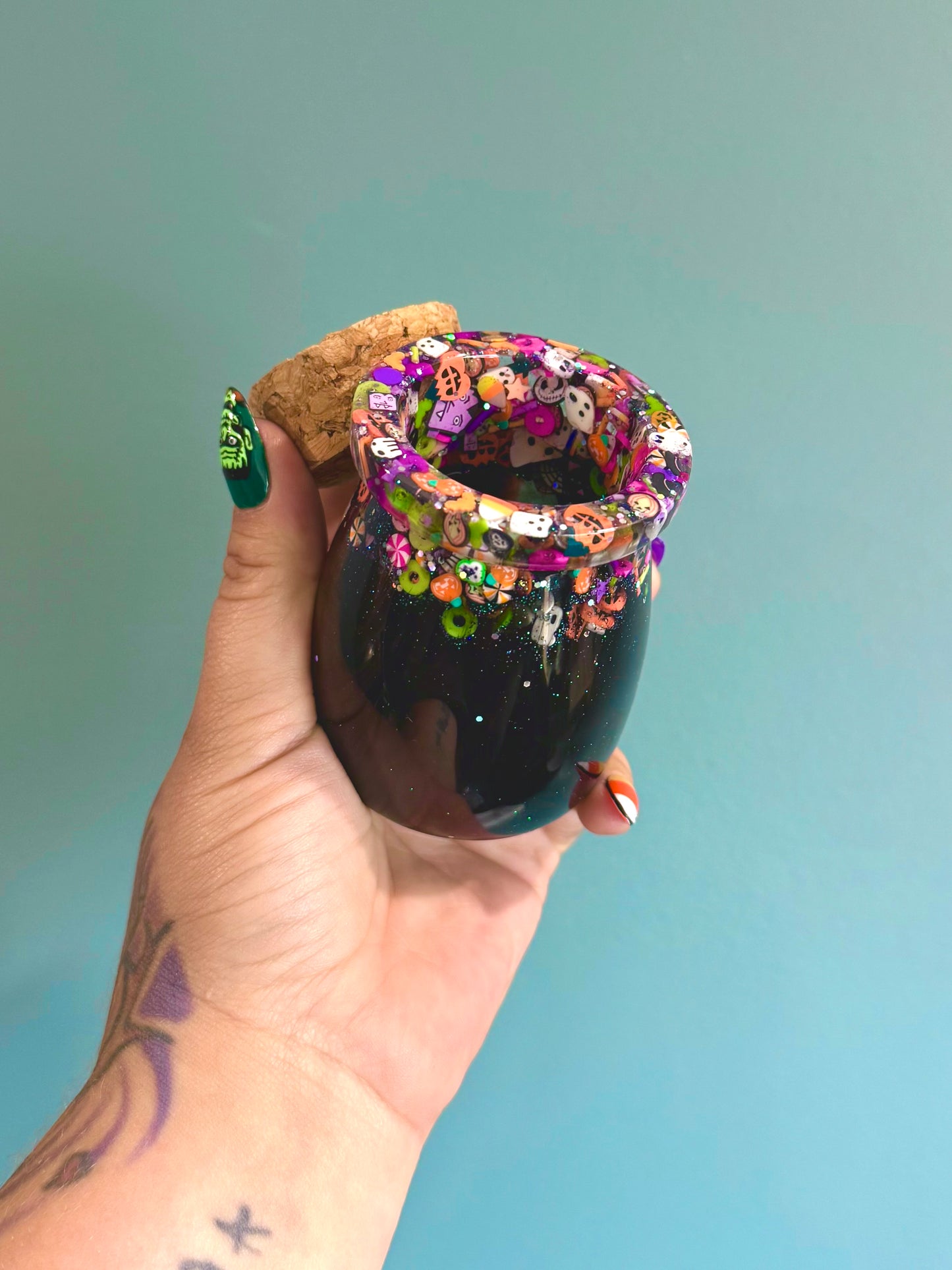Resin Potion Bottle+Cork Lid