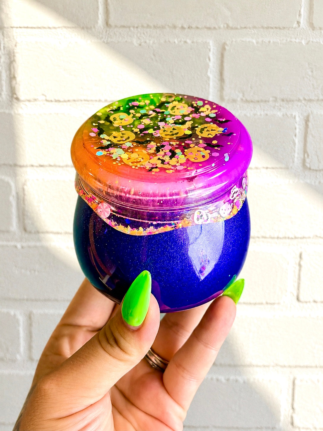 Halloween Jar+Screw on Lid