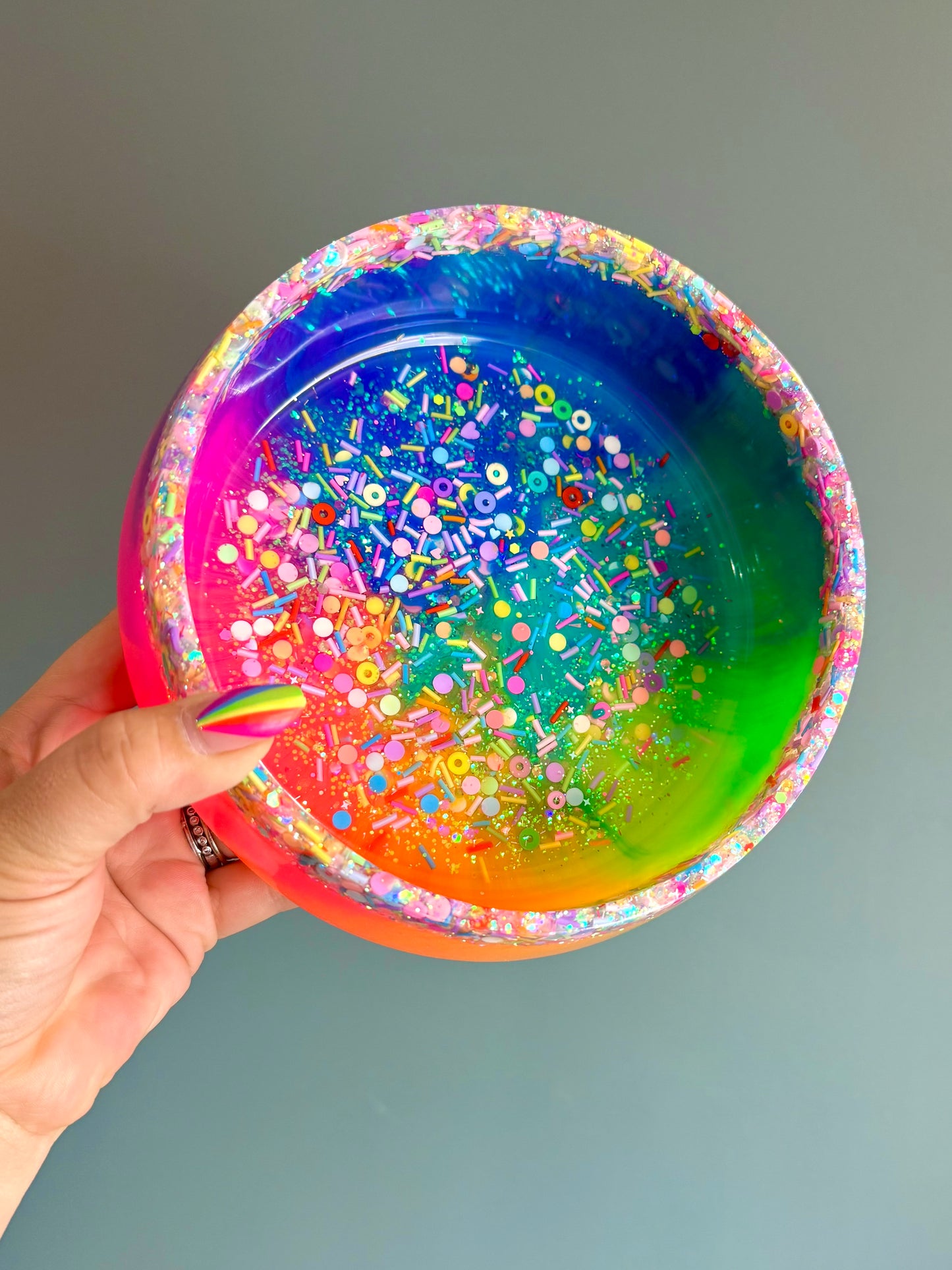 Big Rainbow Sprinkle Bowl