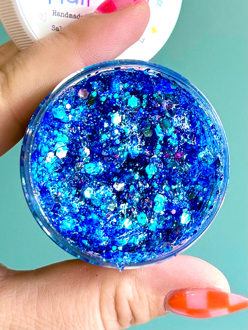 Blue Christmas Glittery Hair Gel