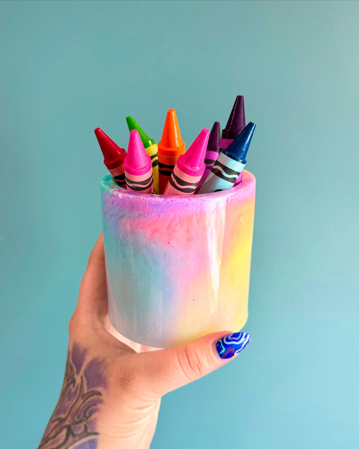 Rainbow Utensil Holder