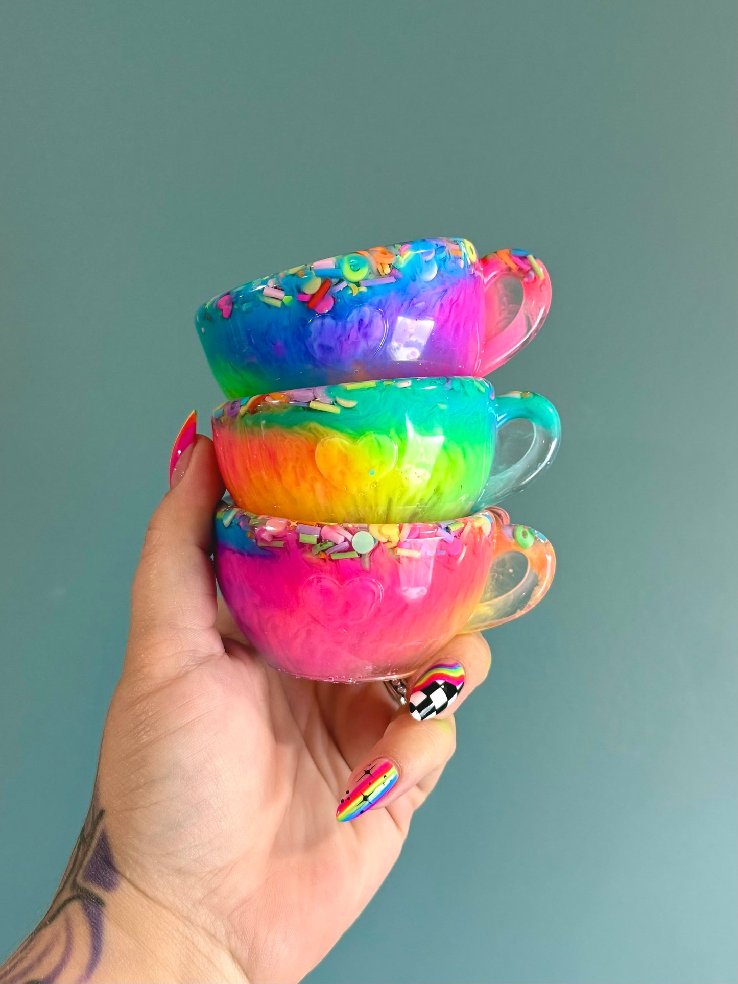 Rainbow Tea Set
