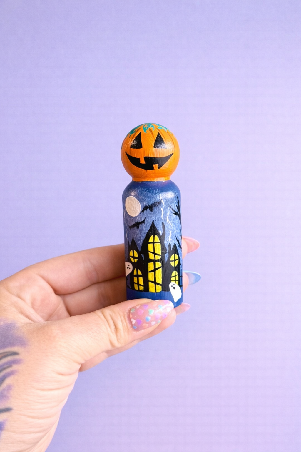 Halloween Peg Doll