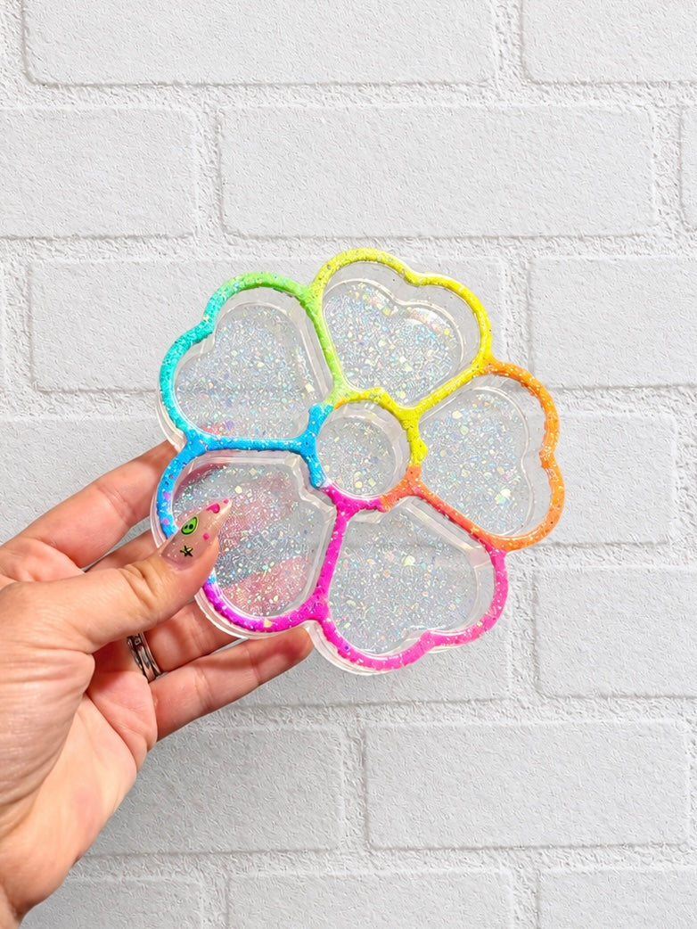 Rainbow Rim Flower Tray