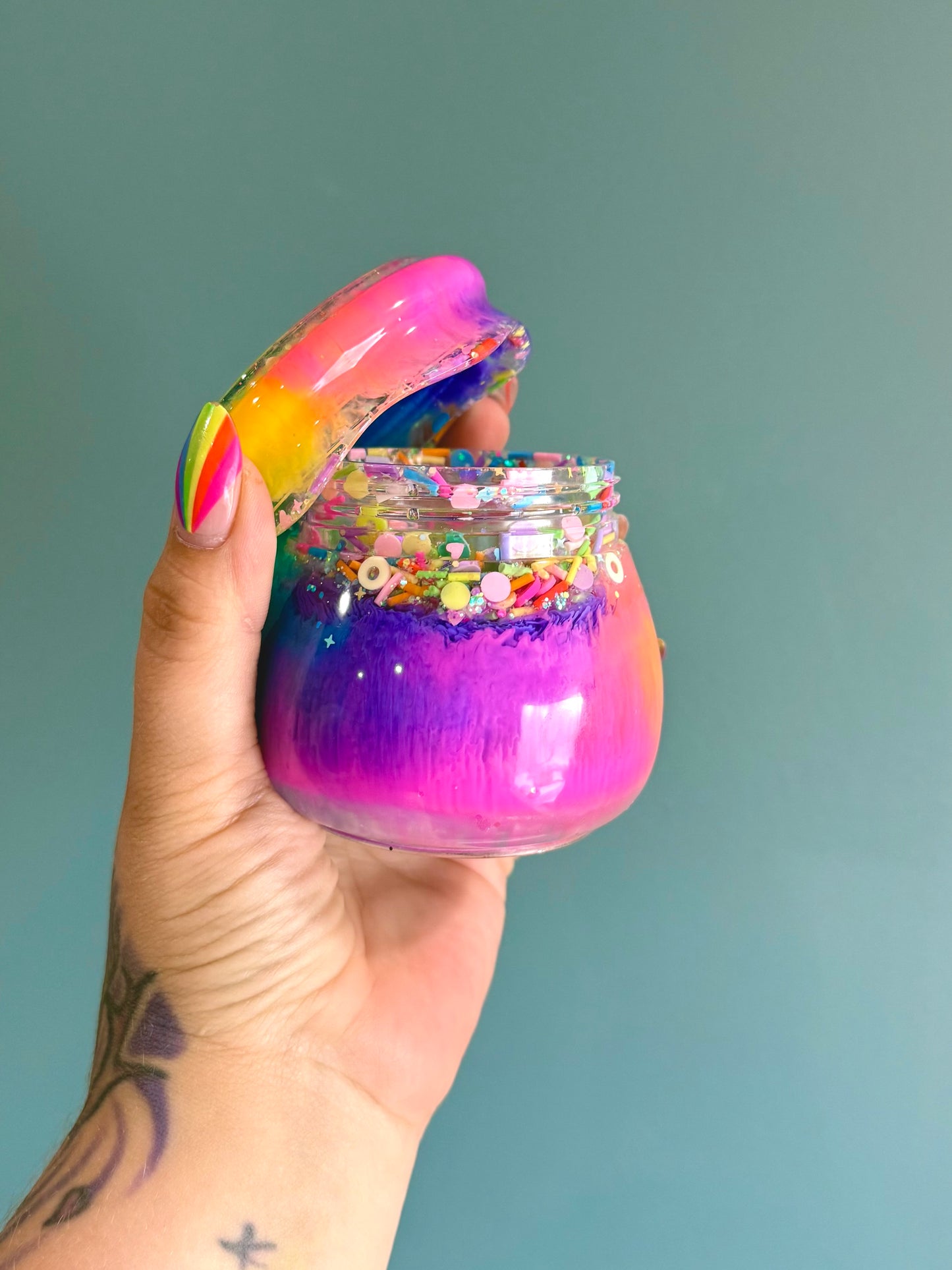 Resin Jar+Screw on Lid
