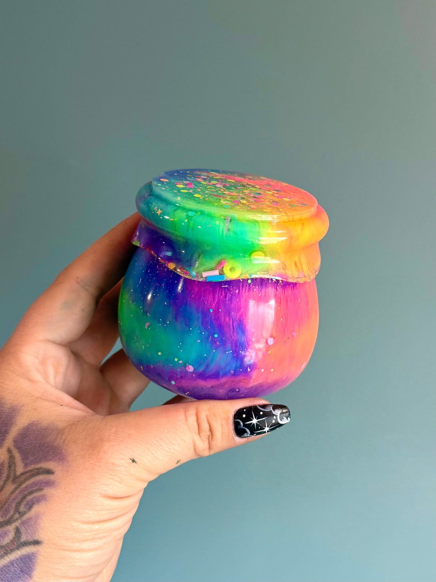 Resin Jar+Screw on Lid