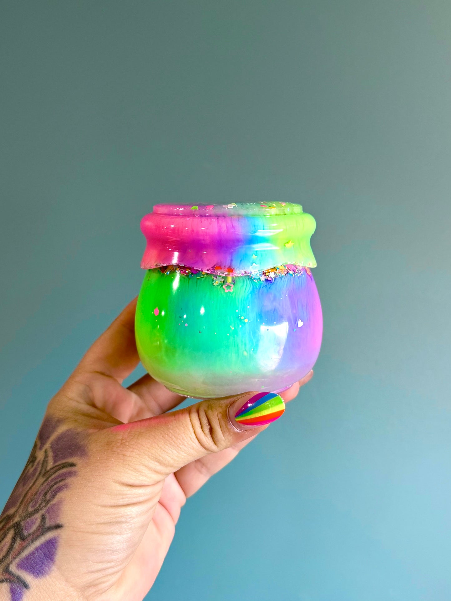 Resin Jar+Screw on Lid