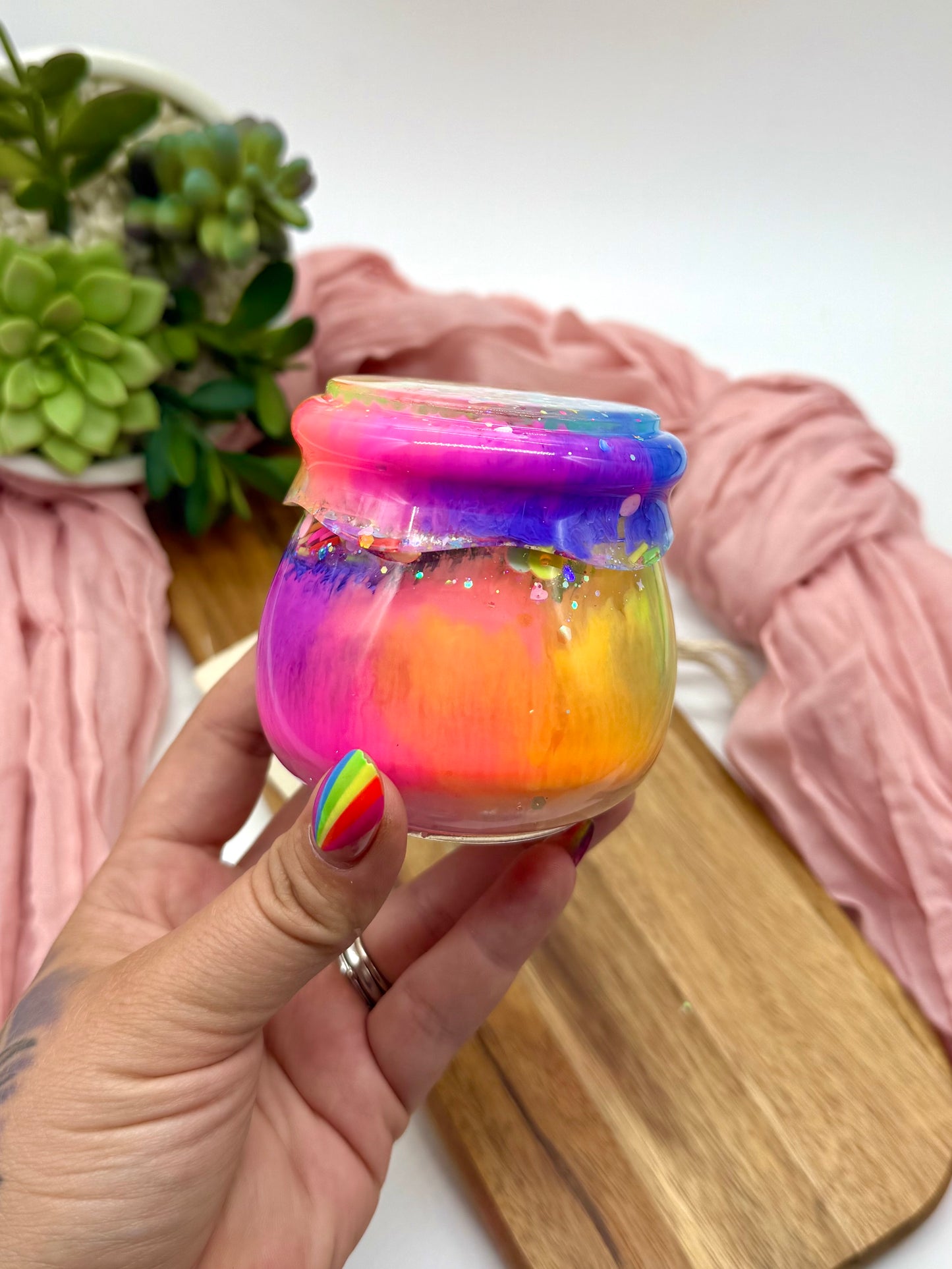 Resin Jar+Screw on Lid