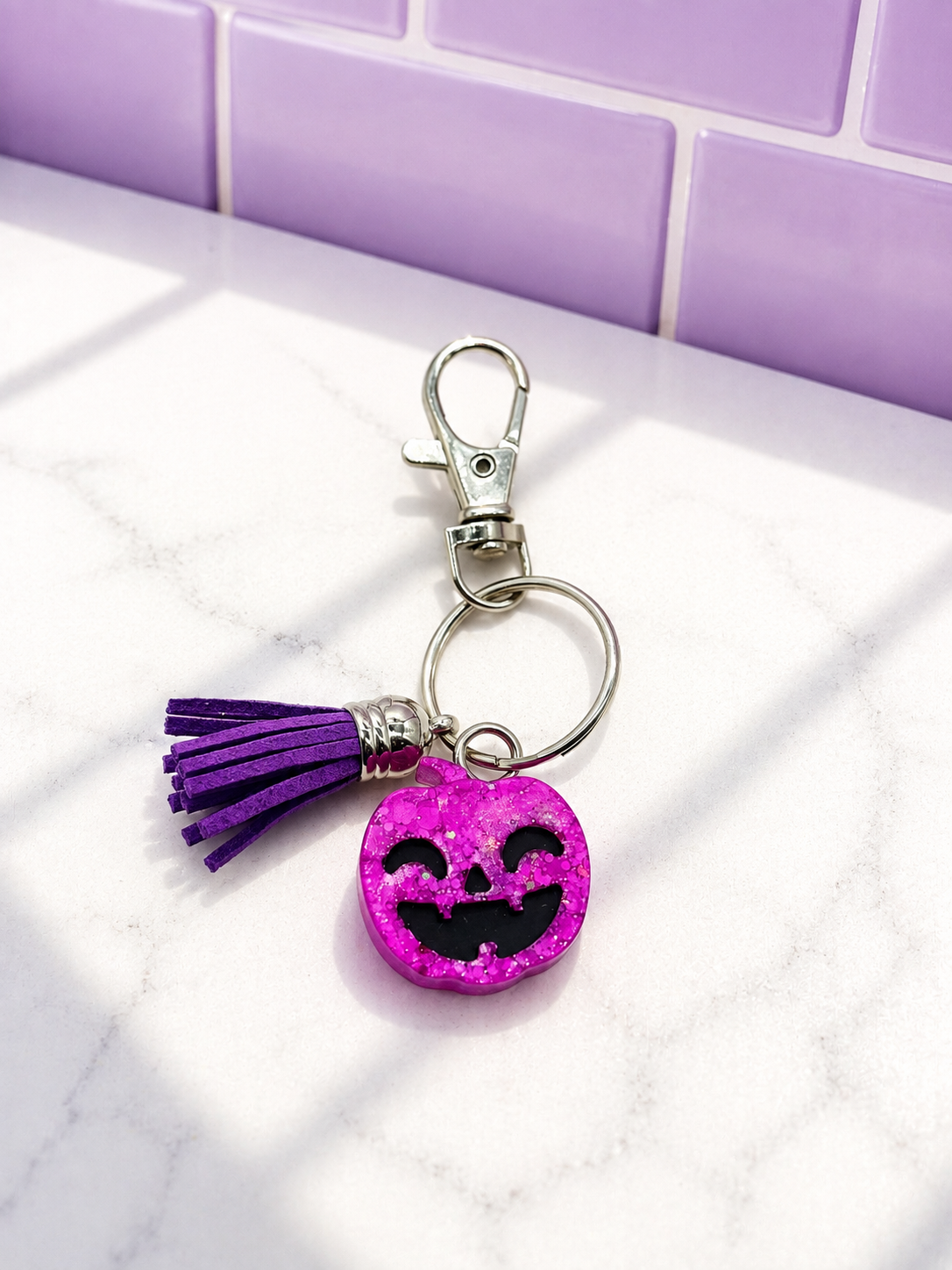 Jack-o-Lantern Keychain