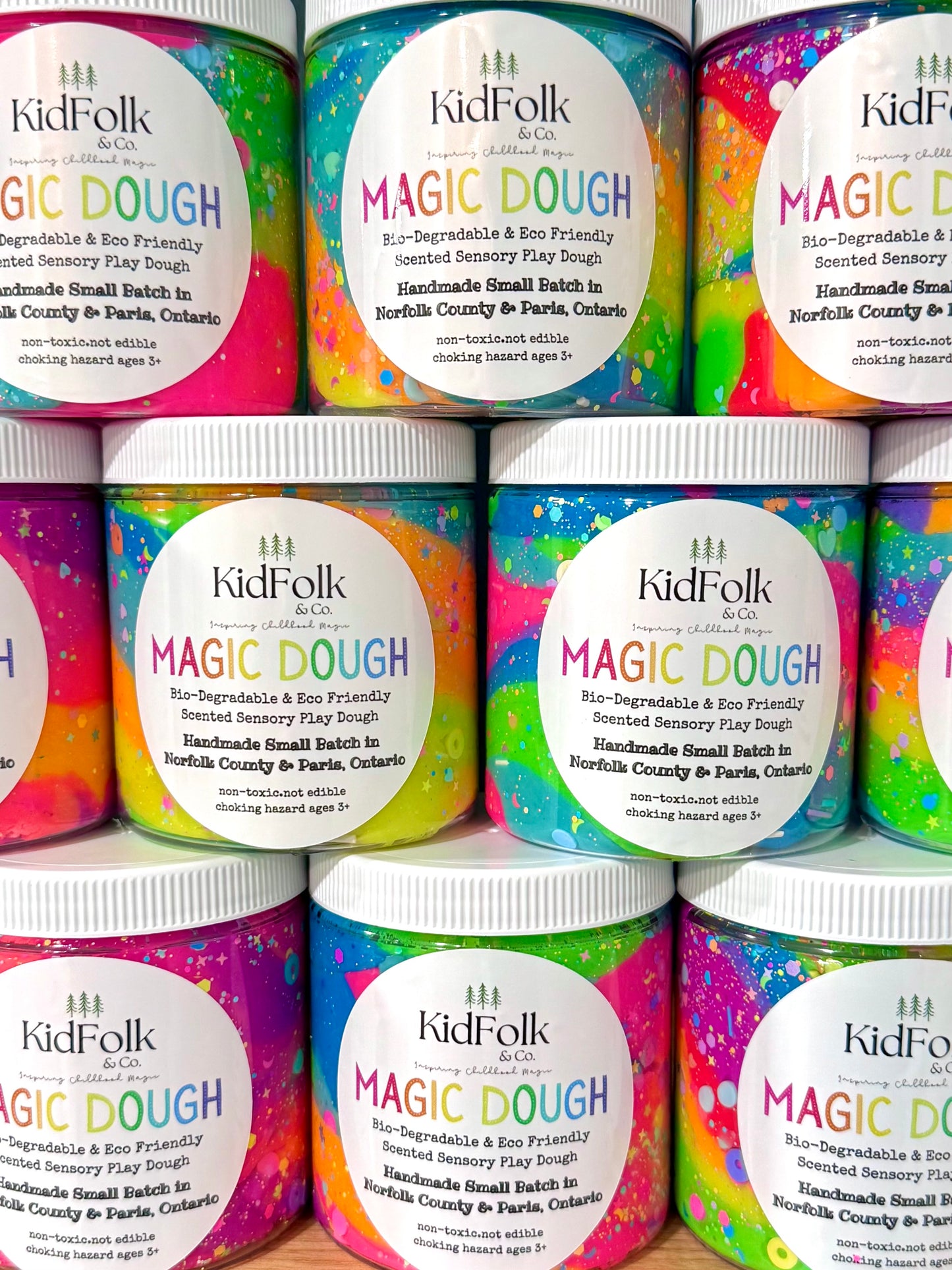 Magic Dough-Pastel Rainbow Swirl