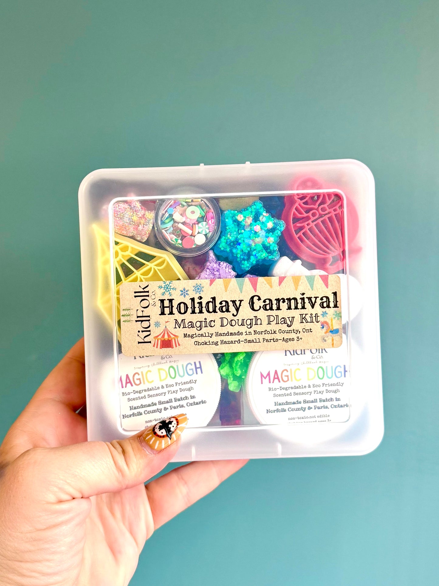 Holiday Carnival On-The-Go Magic Dough Play Kit