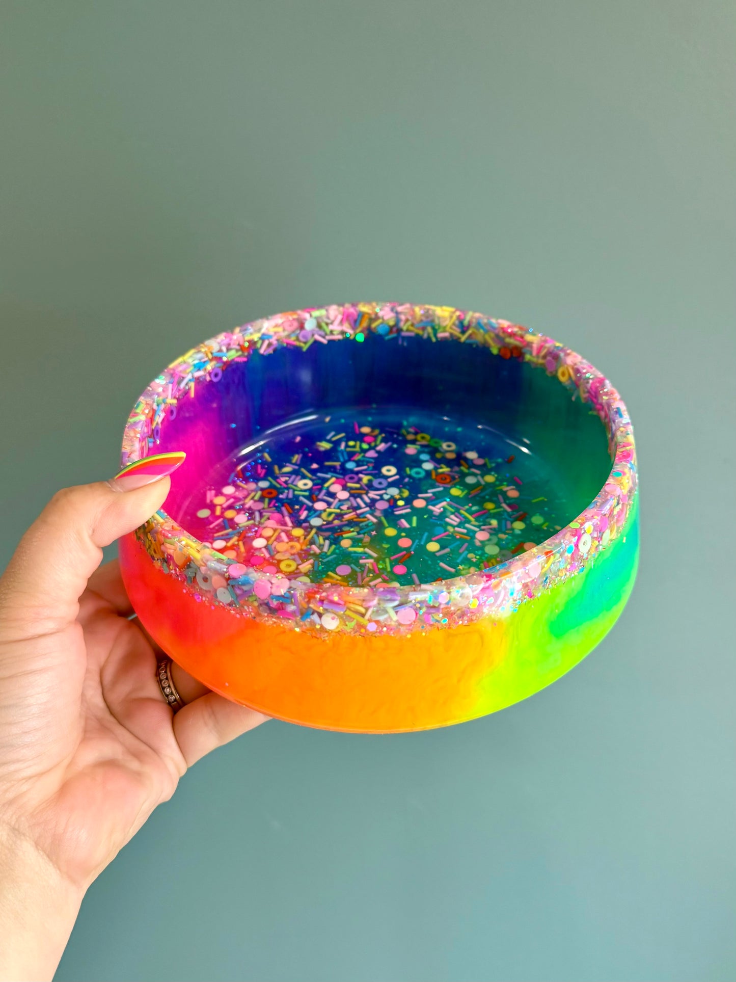 Big Rainbow Sprinkle Bowl