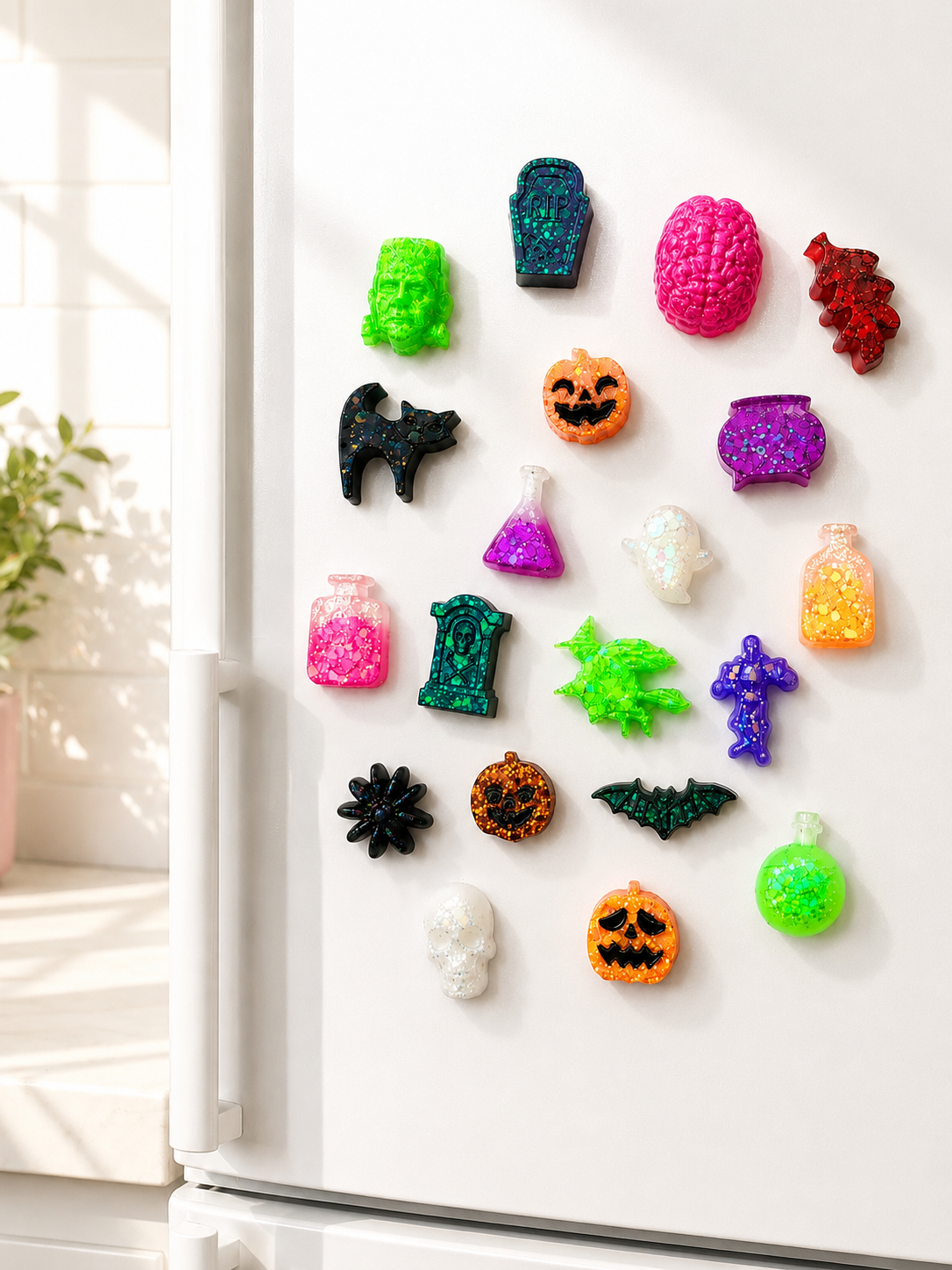 Resin Halloween Magnet Sets