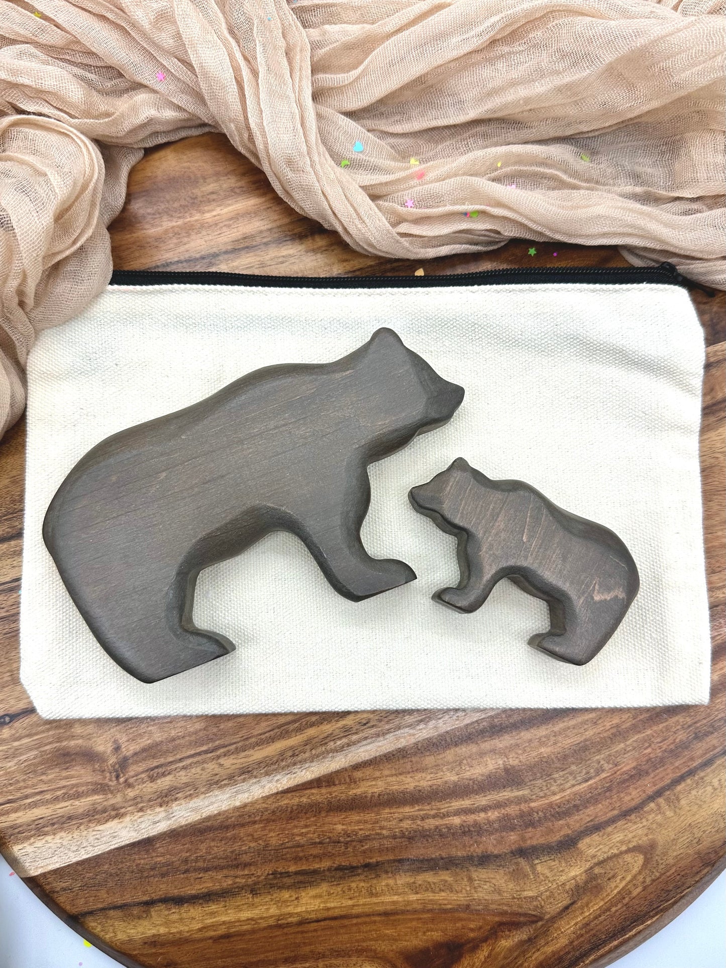 Wooden Mama & Bear