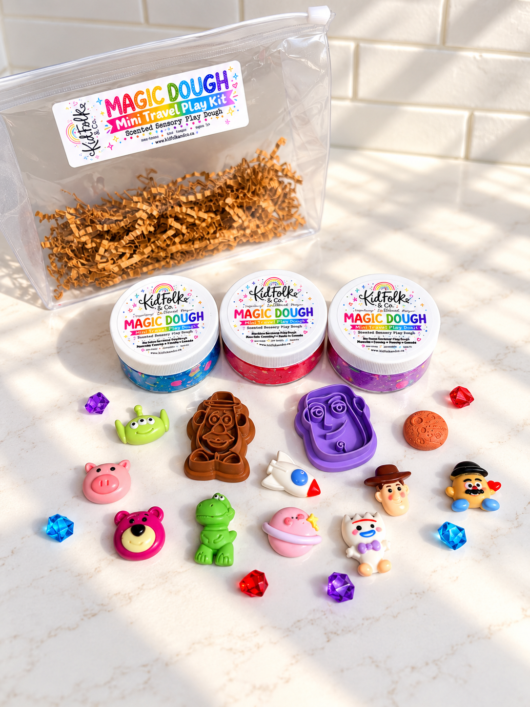 Magic Dough Travel Play Kit|Playdough Kits for Kids