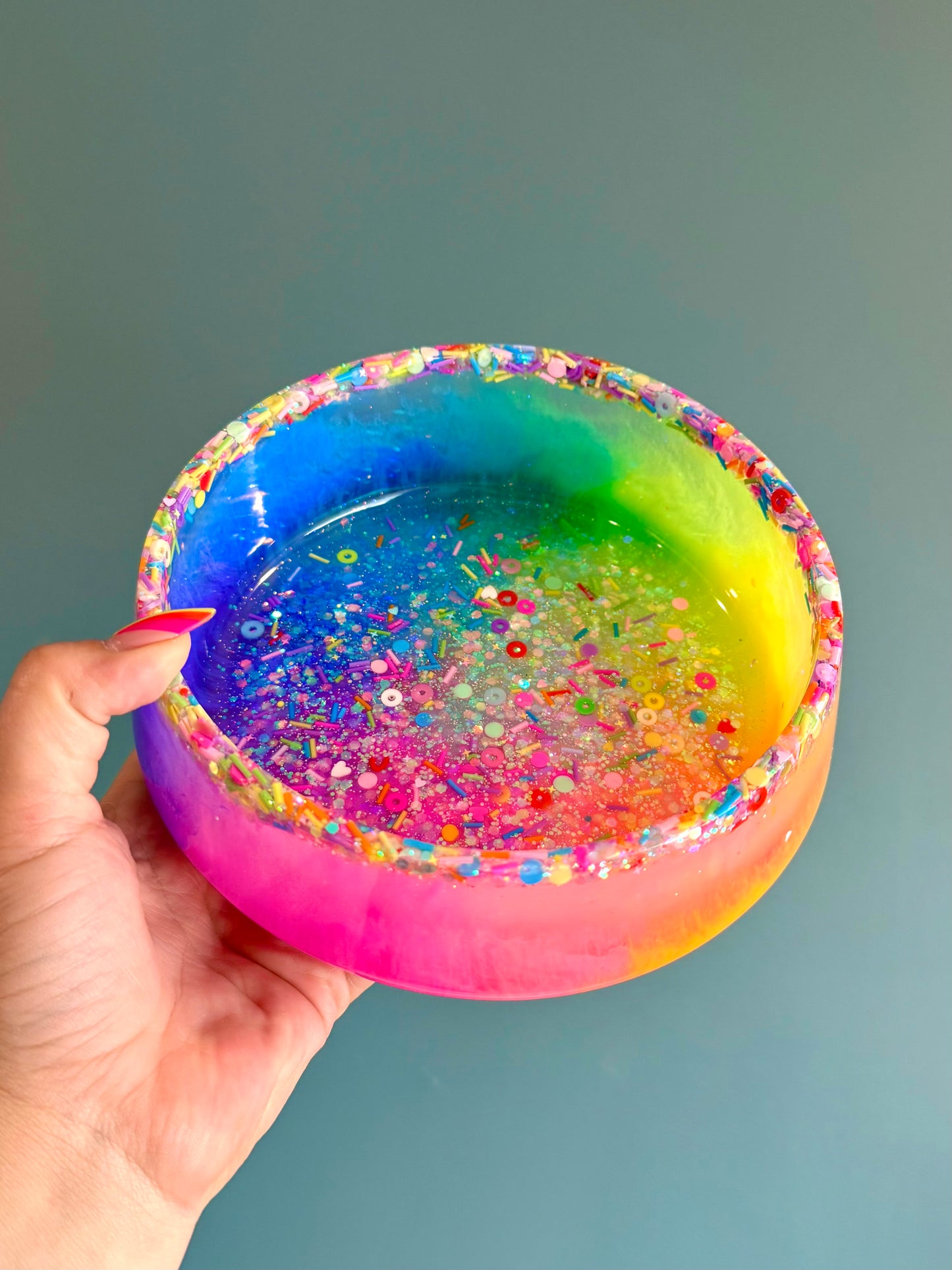 Big Rainbow Sprinkle Bowl