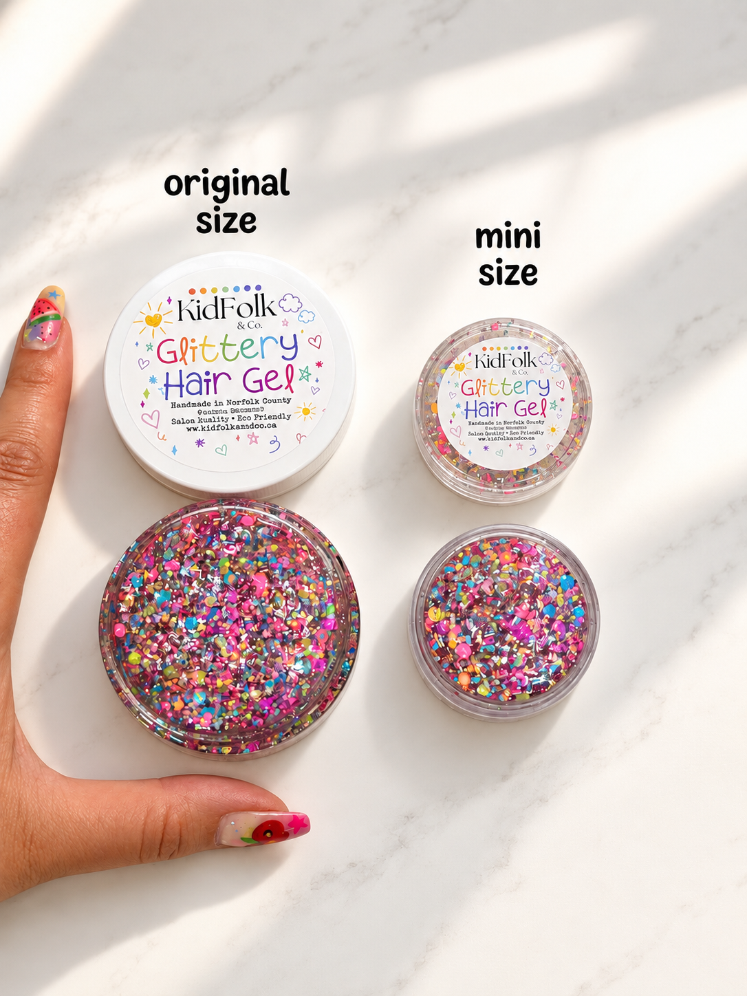 Hippy Dippy Glittery Hair Gel