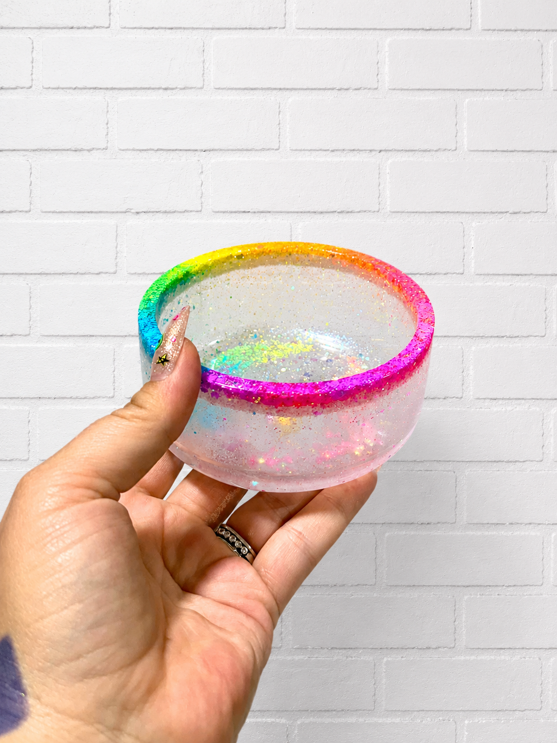 Rainbow Rim Small Bowl