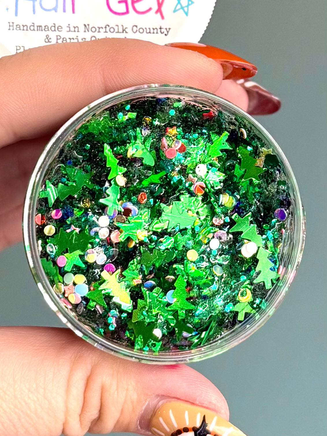 Christmas Tree Farm Glittery Hair Gel