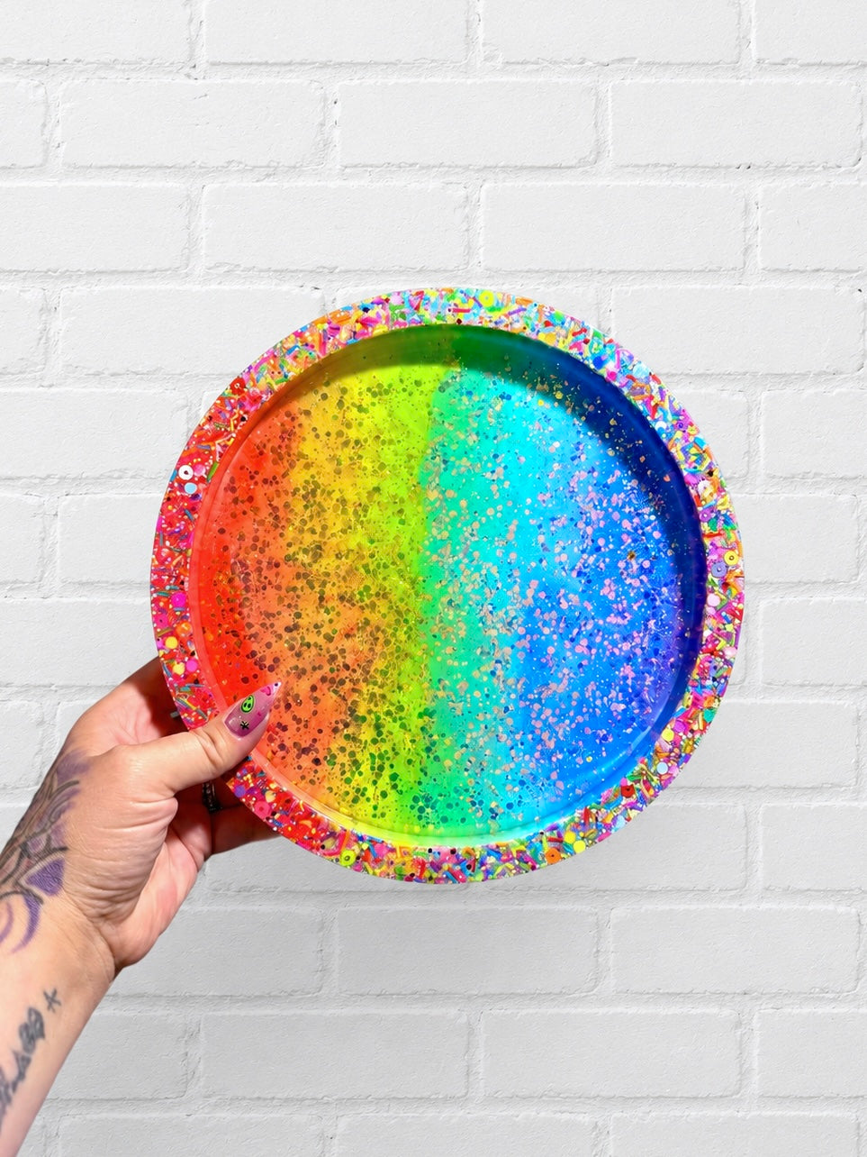 Rainbow Resin Tray