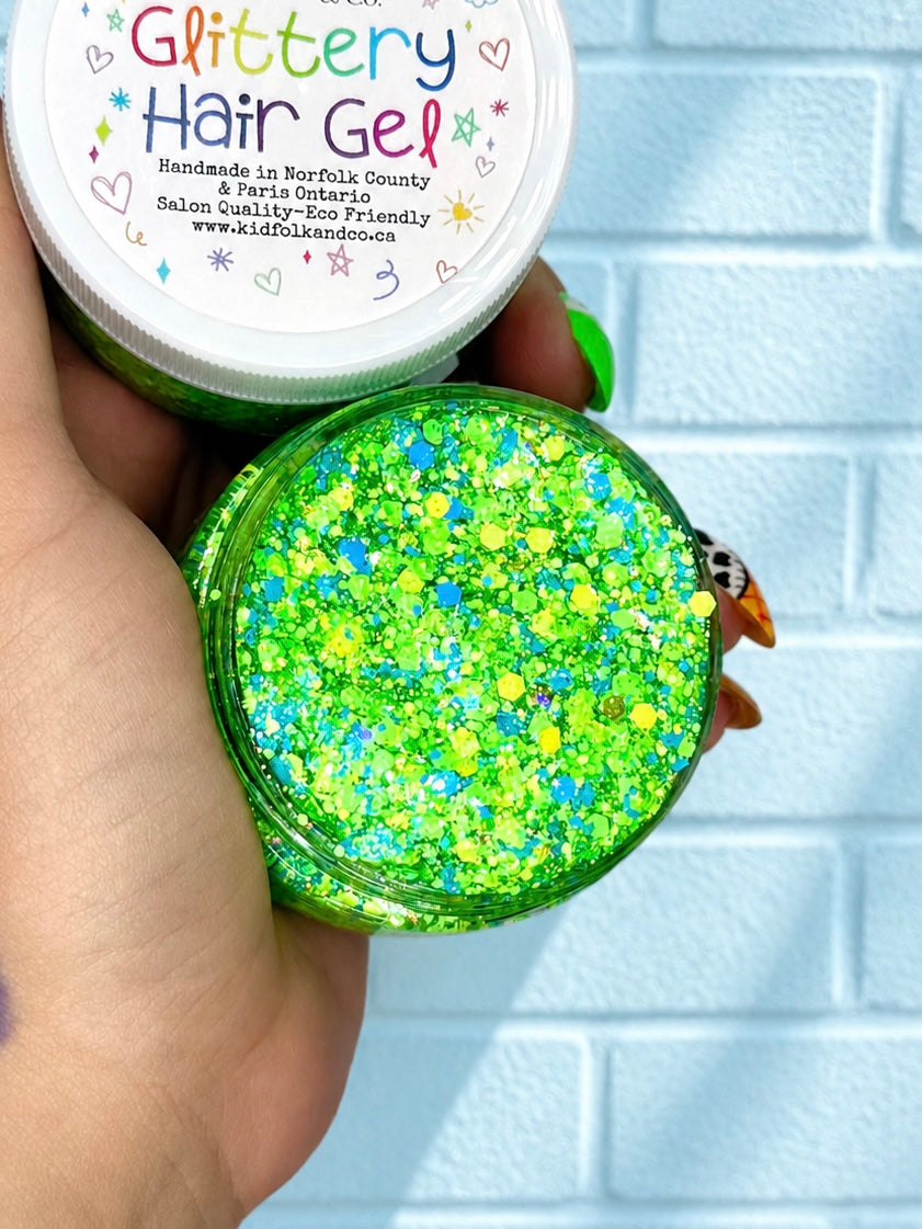 Electric Feel Glittery Hair Gel
