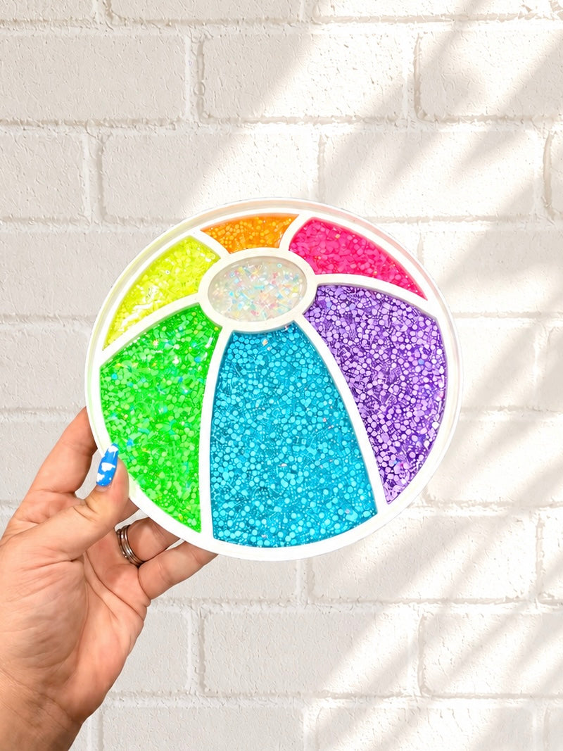 Rainbow Beach Ball Tray