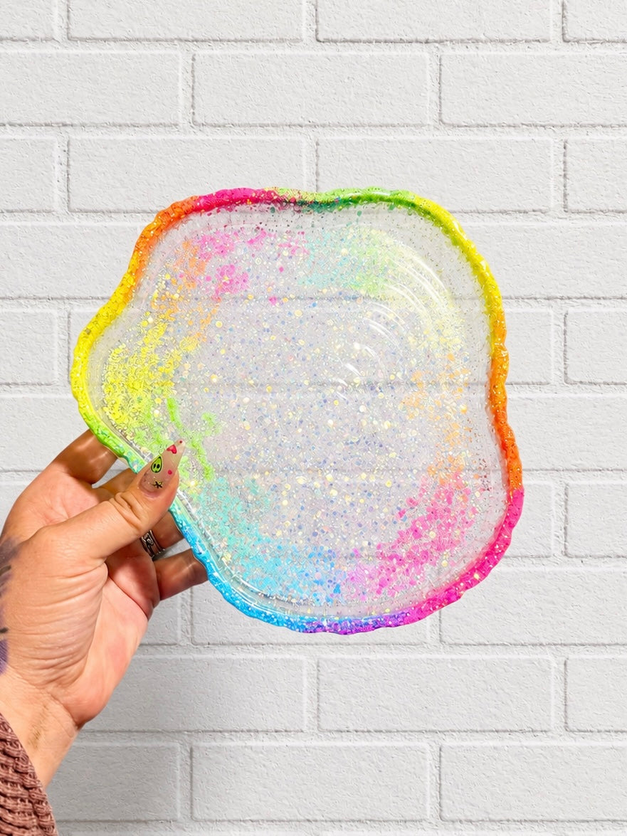 Neon Rainbow Rim Tree Tray