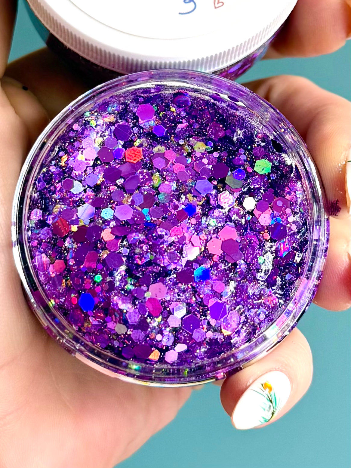 Midnight Amethyst Glittery Hair Gel