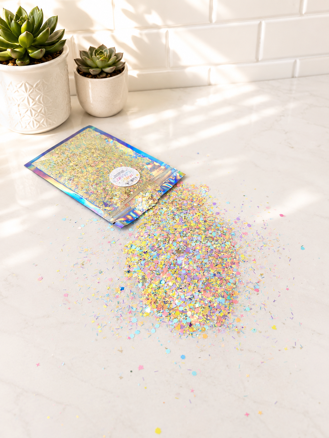 Magic Glitter-Pastel Rainbow Mix (Loose Glitter Mix) (Copy)
