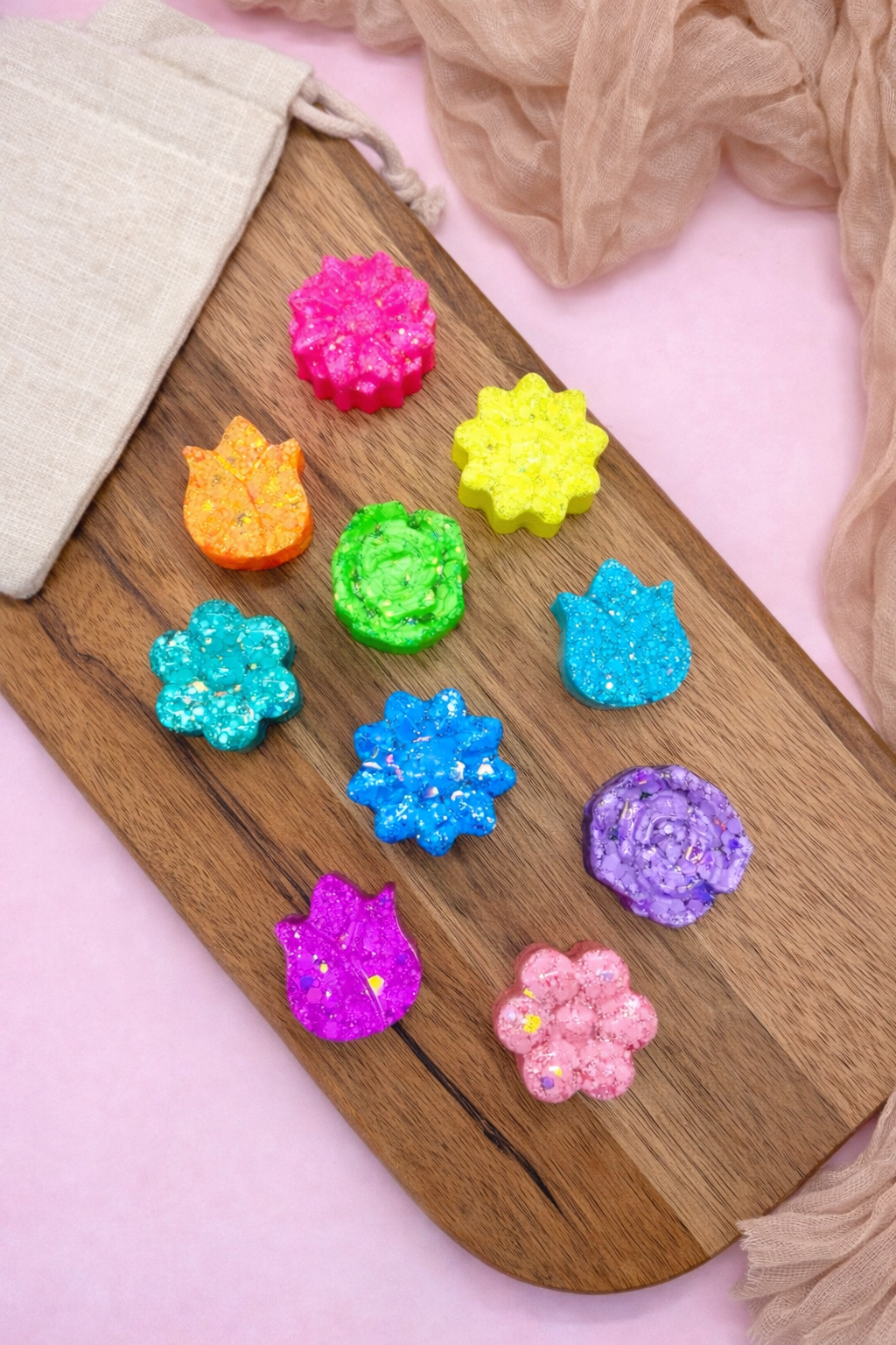 Resin Flowers Counters đ¸