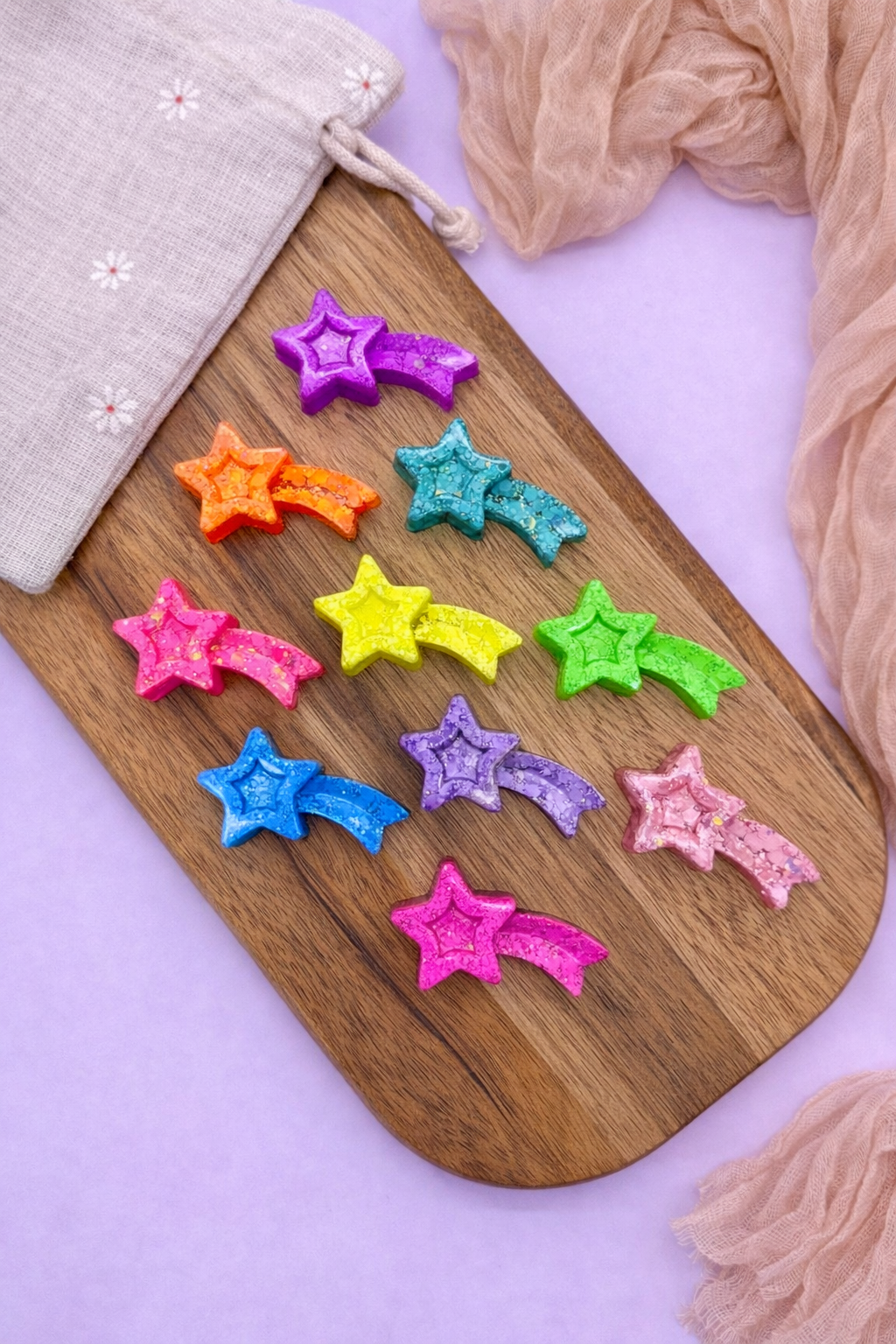 Resin Shooting Star Counters đŤ