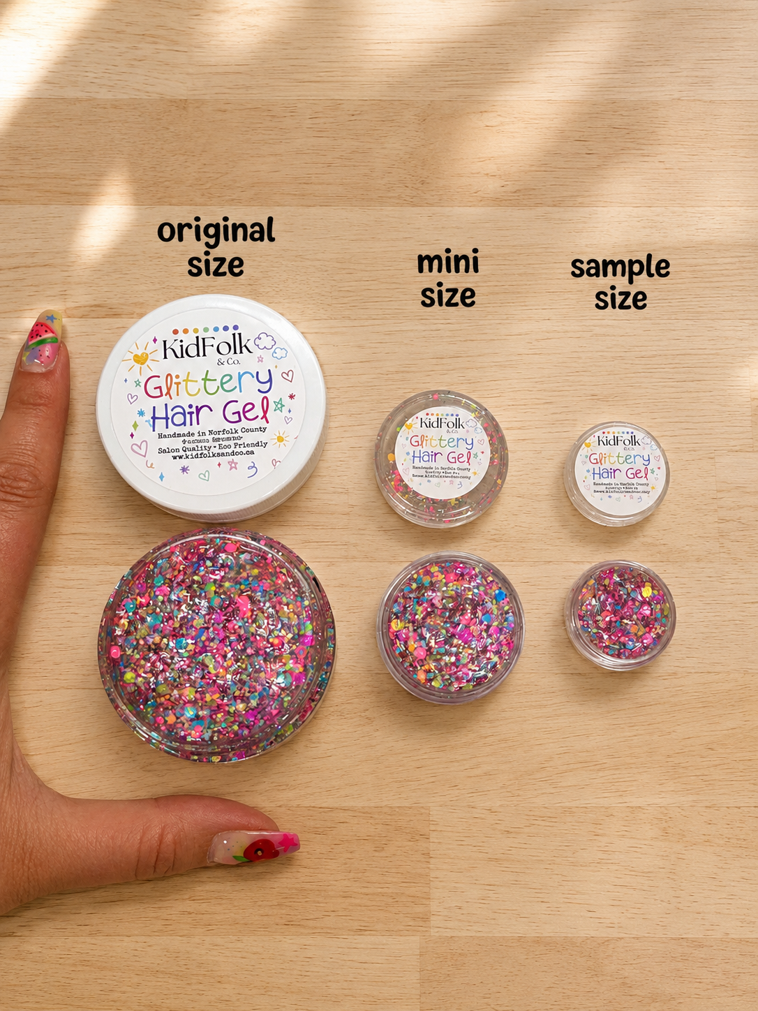 BUILD YOUR OWN Glittery Hair Gel Mini Trio Pack