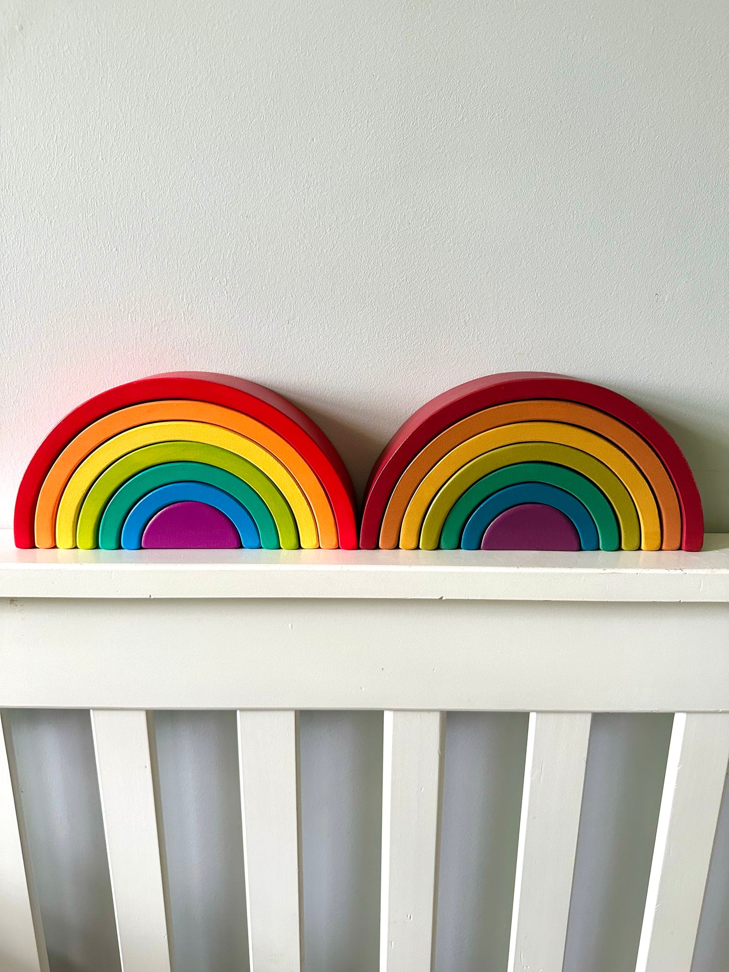 Wooden Rainbow Stacker Puzzle