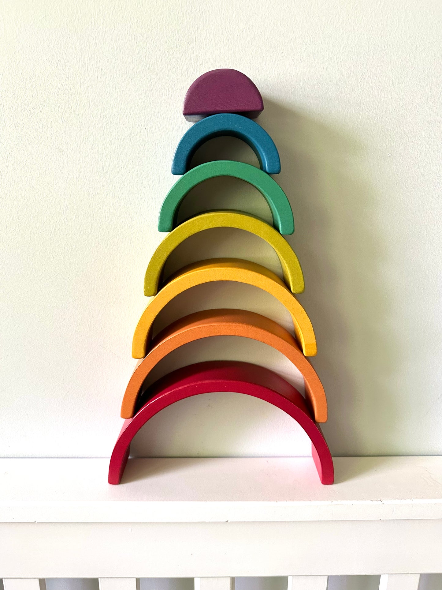 Wooden Rainbow Stacker Puzzle