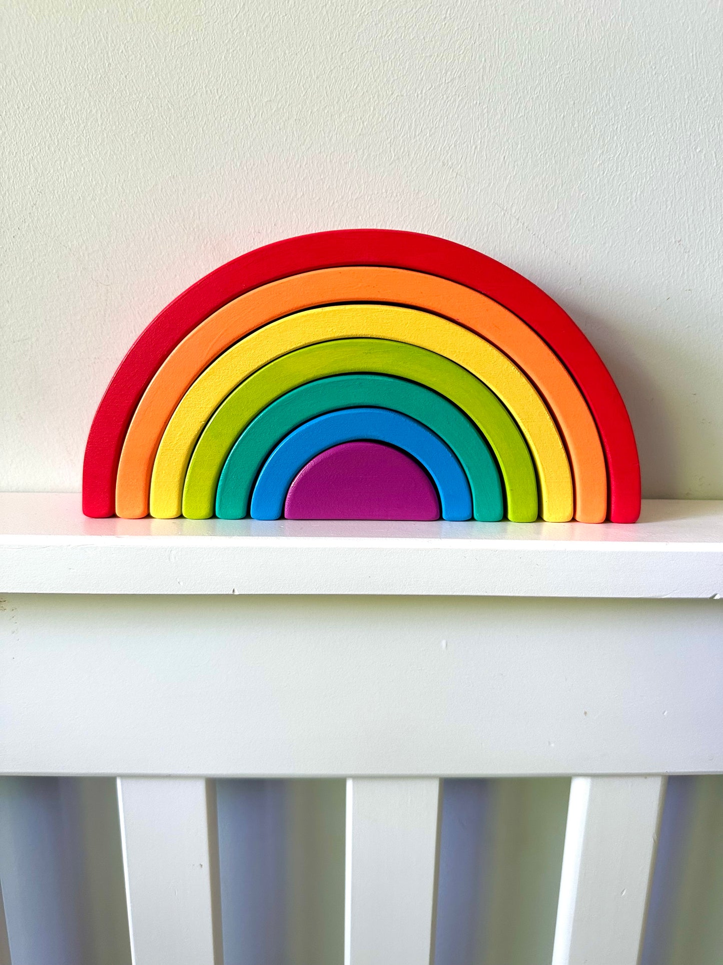 Wooden Rainbow Stacker Puzzle