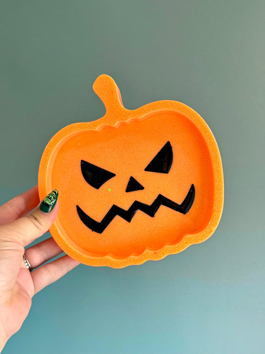 Jack-o-Lantern Sensory Tray