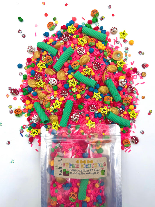 Super Brothers Sensory Bin Filler