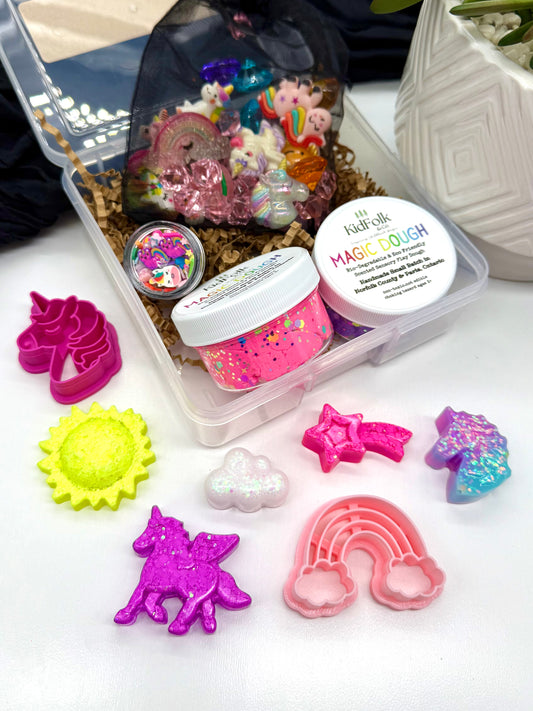 Unicorn On-The-Go Magic Dough Play Kits