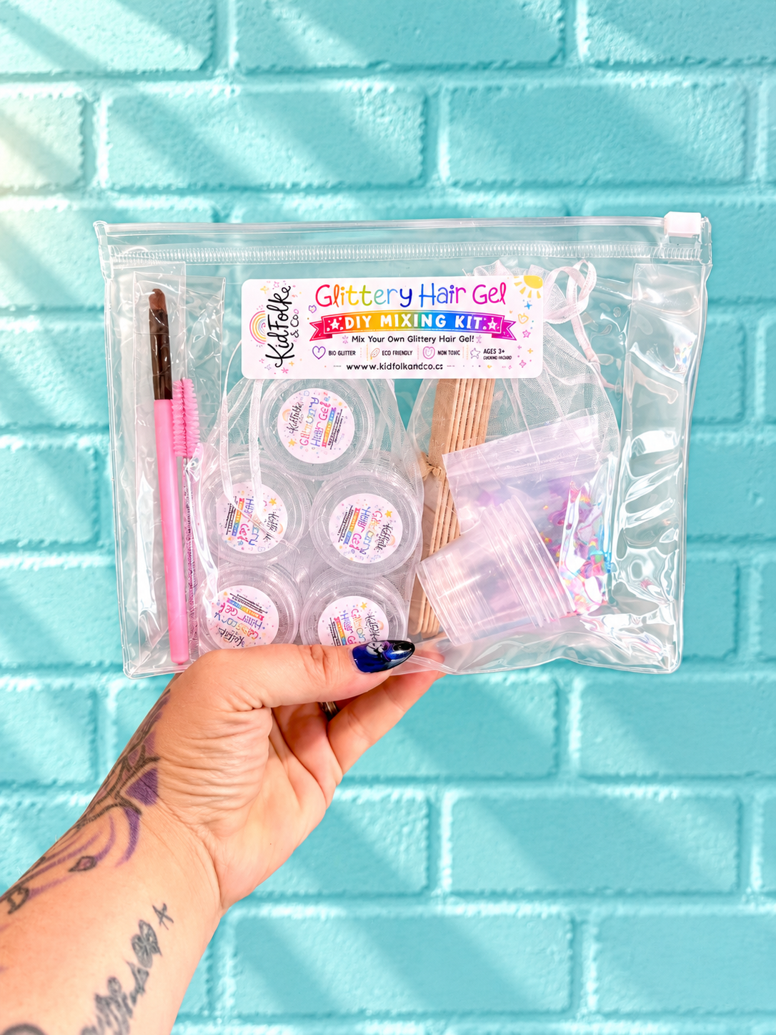 DIY Glittery Hair Gel Kit – Make Your Own Hair Glitter