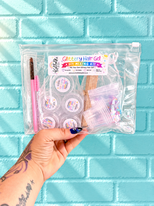 DIY Glittery Hair Gel Kit – Make Your Own Hair Glitter