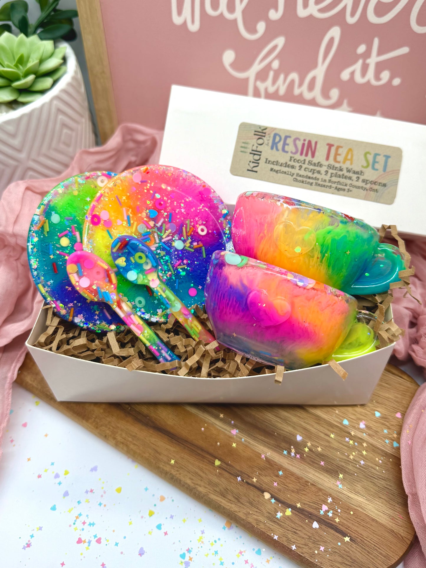 Rainbow Tea Set