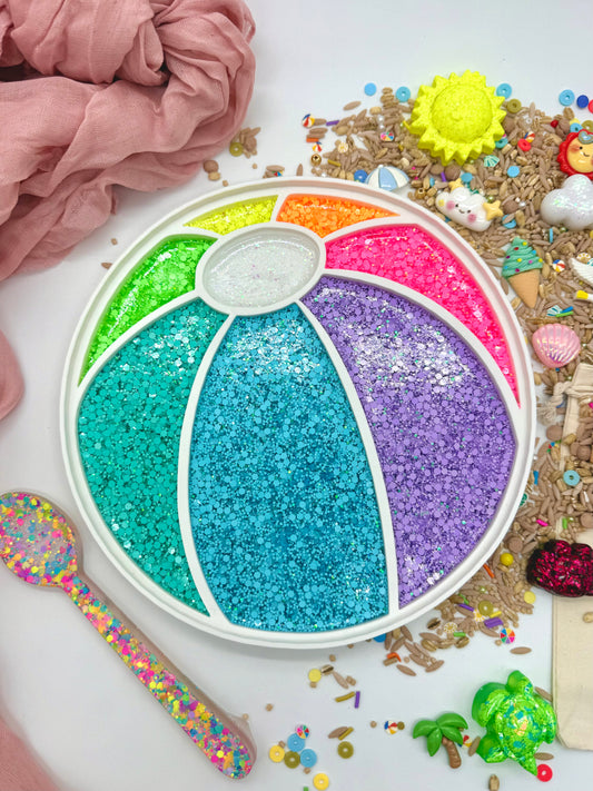 Rainbow Beach Ball Tray