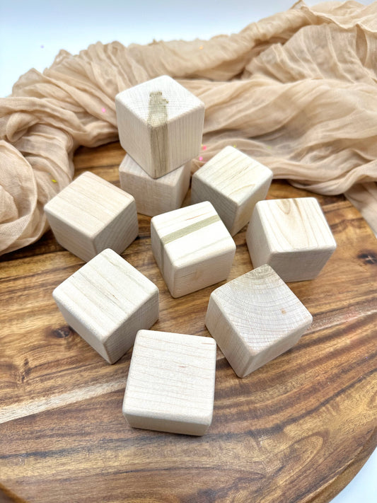 Unfinished Hard Maple Wooden Blocks