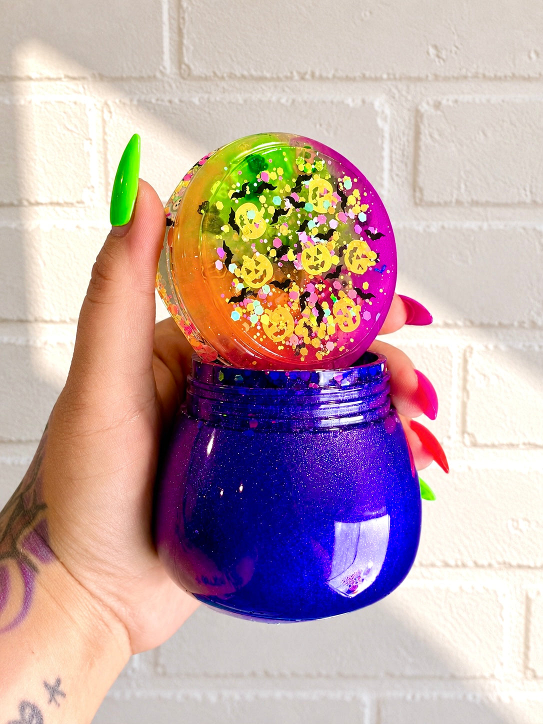 Halloween Jar+Screw on Lid