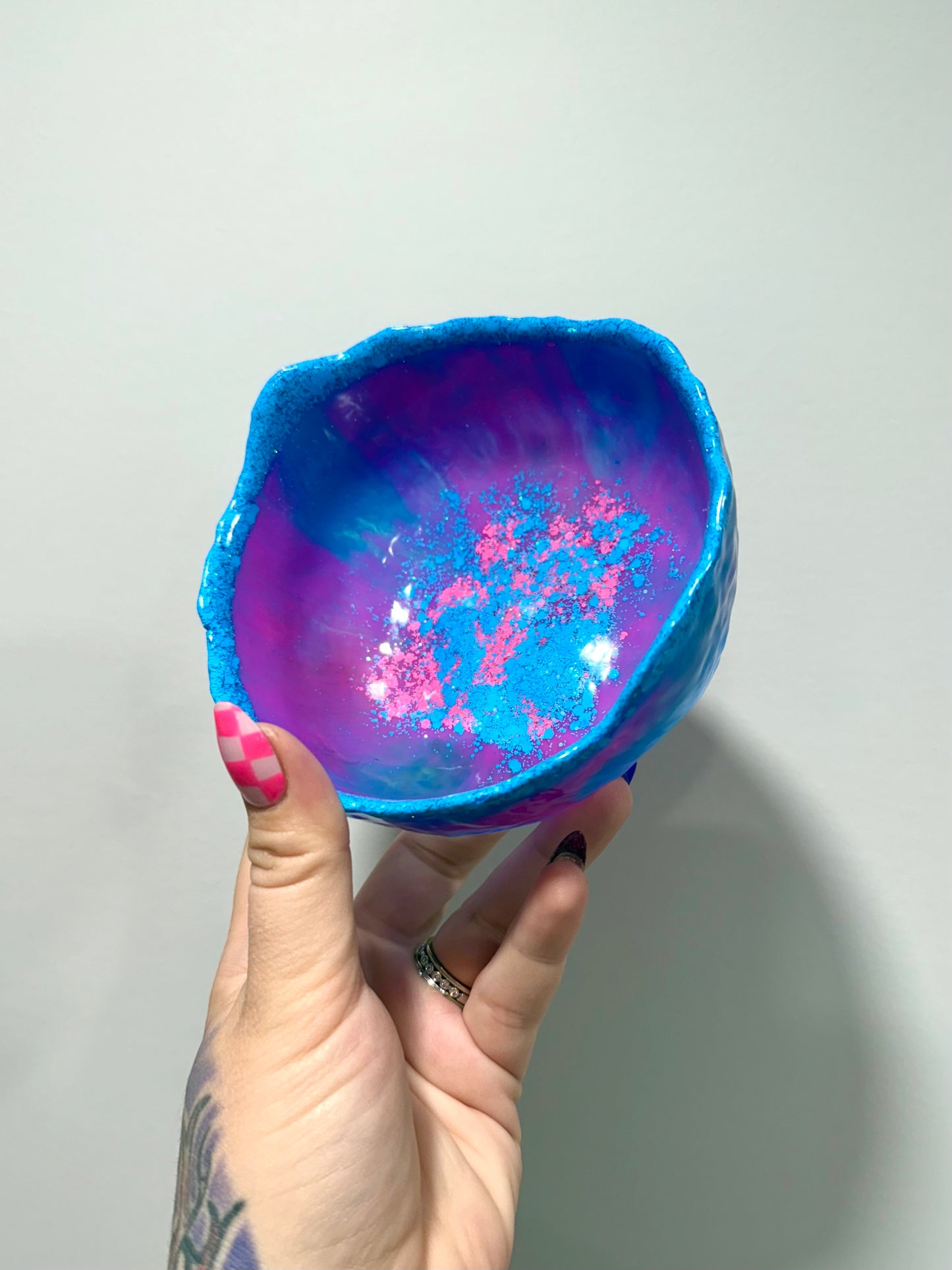 Blue Resin Bowl