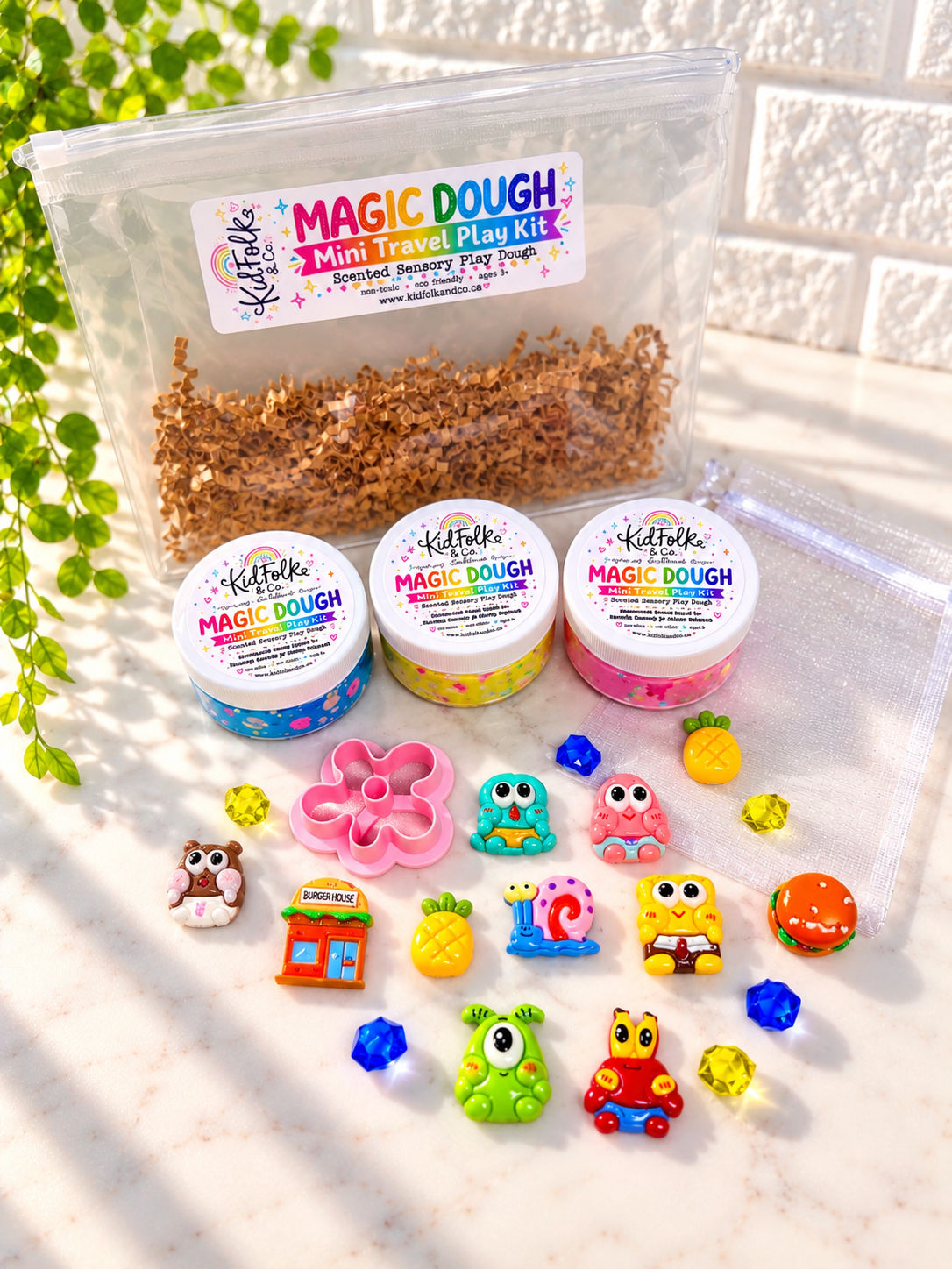 Magic Dough Travel Play Kit|Playdough Kits for Kids