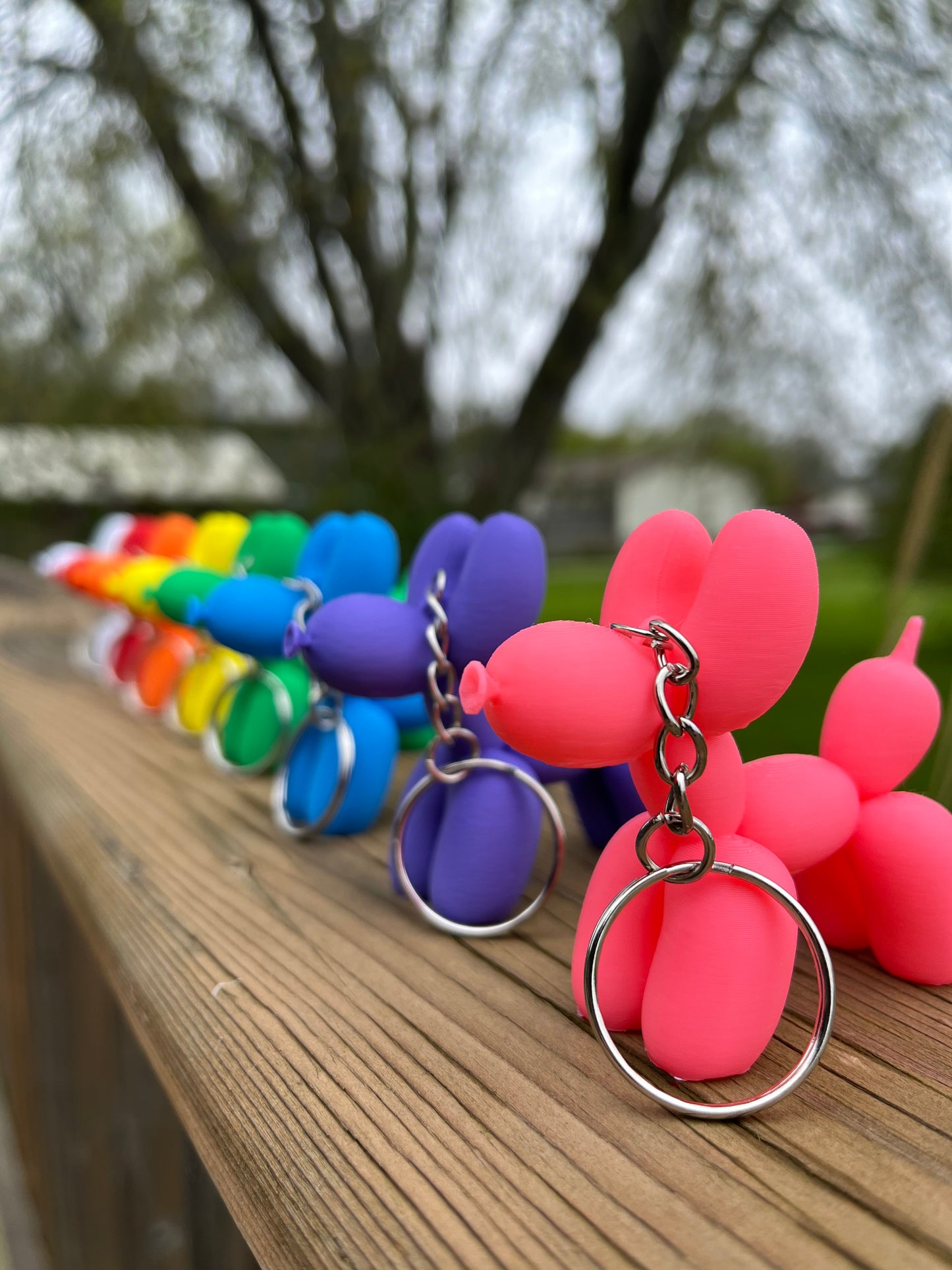 Balloon Dog Key Chain