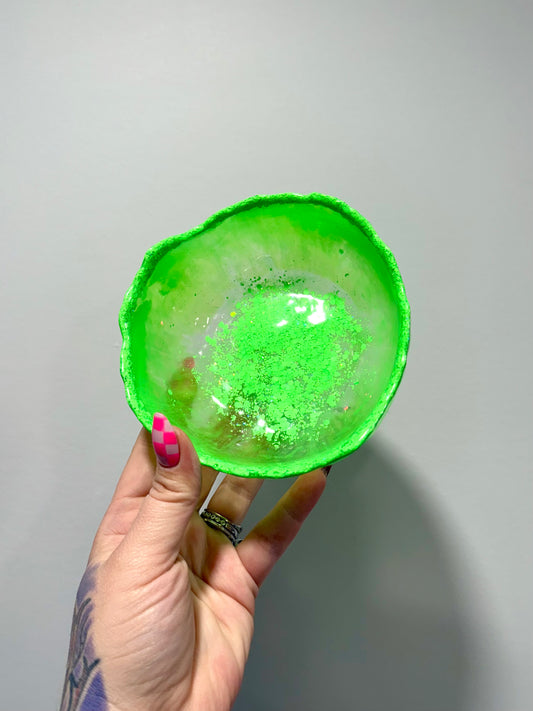 Green Resin Bowl