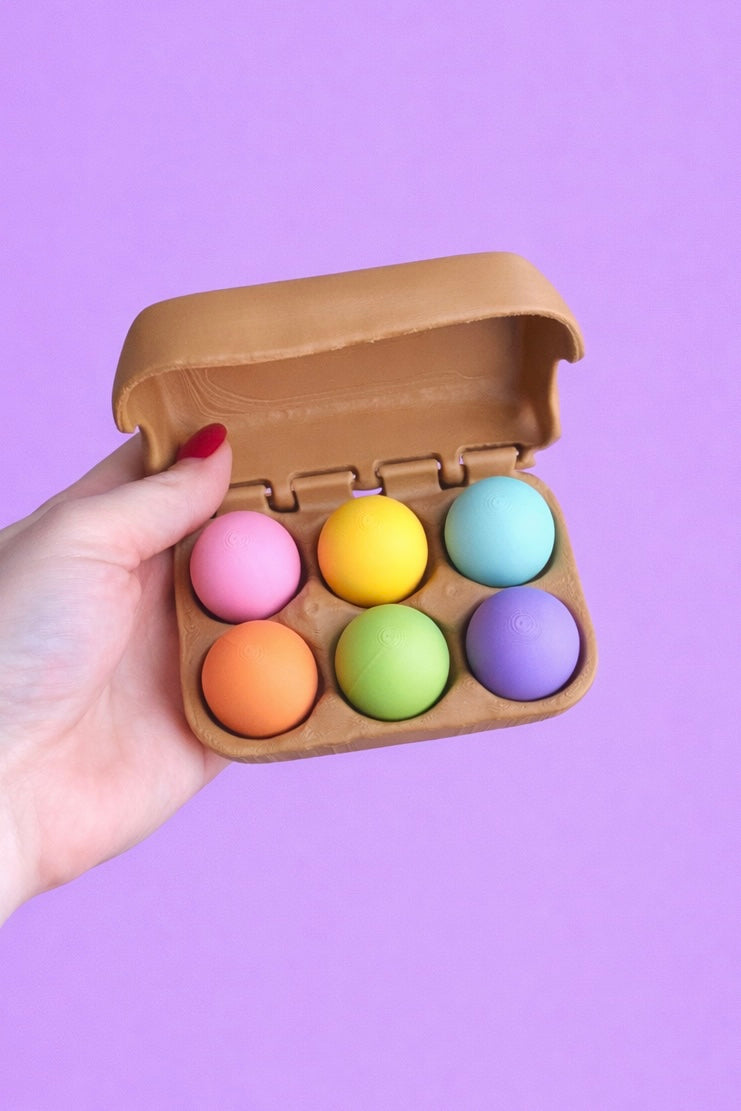 Easter Egg Carton Fidget Clicker/Play Food