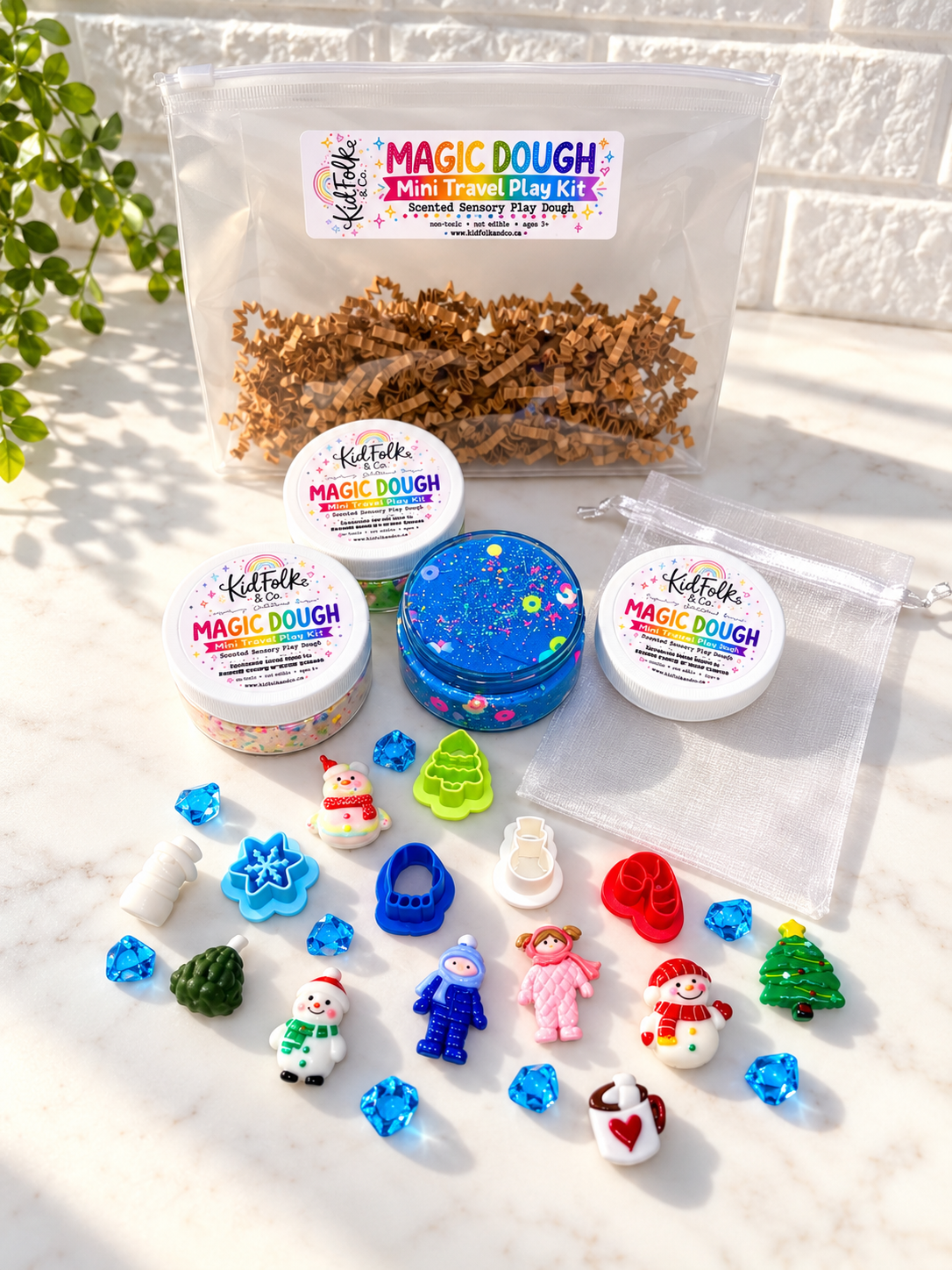 Magic Dough Travel Play Kit|Playdough Kits for Kids